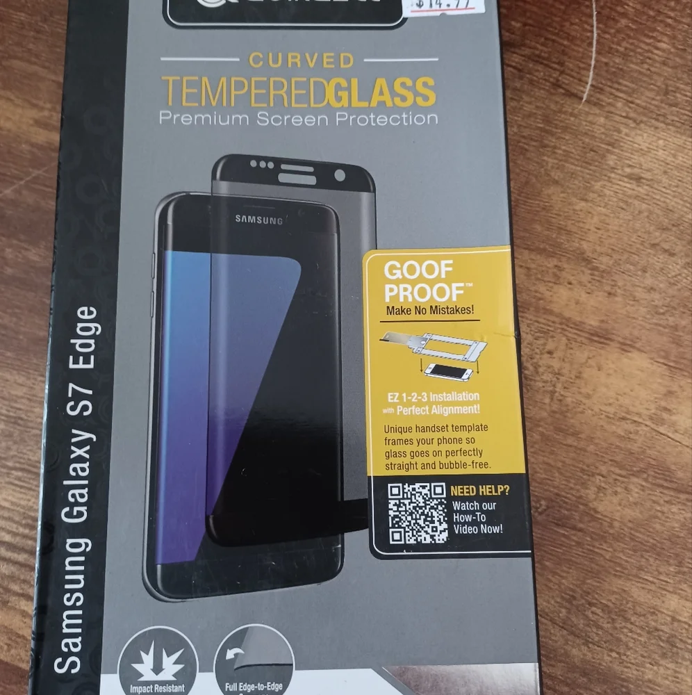 Samsung Galaxy S7 Edge curved tempered glass screen protector